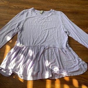 light purple long sleeve cute shirt!!